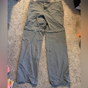 Marmot Gray Convertable Hiking Pants